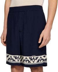 Sandro - Amalfi Contrast Pattern Flowy Shorts - Lyst
