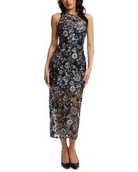 Dress the Population - Helena Sequin Floral Cocktail Dress - Lyst