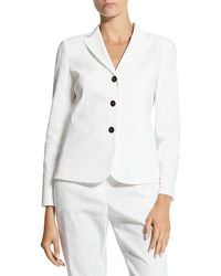 Theory - Shrunken Linen Blend Jacket - Lyst