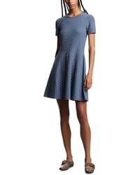 Emporio Armani - Knit Mini Dress - Lyst