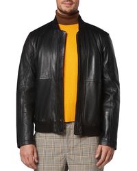 Andrew Marc - Macneil Leather Bomber Jacket - Lyst
