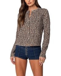 Edikted - Printed Knit Cardigan - Lyst