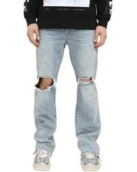 Purple Brand - Lucca Fade Bootcut Distressed Jeans - Lyst
