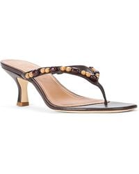 STAUD - Freja Kitten Heel Thong Sandals - Lyst