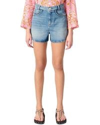 Maje - Denim Shorts With Braided Trim - Lyst