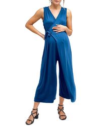 Nom Maternity - Francesca Surplice Maternity Jumpsuit - Lyst