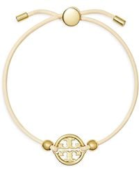 Tory Burch - Miller Logo Charm Color Cord Slider Bracelet - Lyst