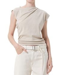 Agolde - Beth Asymmetric Tee - Lyst