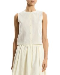 Theory - Button-Up Organic Cotton Top - Lyst