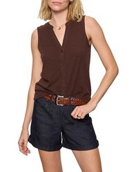Sanctuary - All Set Button Front Tank - Lyst