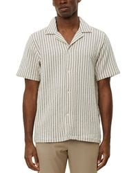 Les Deux - Striped Sweater Camp Shirt - Lyst