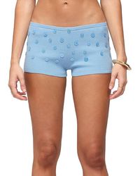 Edikted - Nataly Button Knit Shorts - Lyst