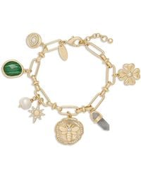 Ramy Brook - Stone Charm Jewelry Stone, Glass, Freshwater Pearl Celia Charm Bracelet - Lyst