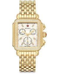 Michele - Deco Chronograph, 33Mm - Lyst