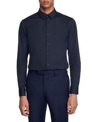 Sandro - Seamless Stretch Button Up Shirt - Lyst