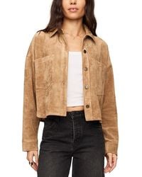 Z Supply - All Day Cropped Faux Suede Jacket - Lyst