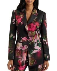 Ted Baker - Okuni Floral Print Blazer - Lyst
