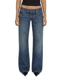 FRAME - The Pixie Low Rise Bootcut Jeans - Lyst