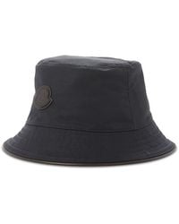 Moncler - Logo Cotton Blend Bucket Hat - Lyst