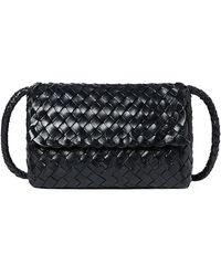 Loeffler Randall - Vinnie Mini Woven Leather Crossbody - Lyst