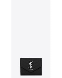 Saint Laurent - Cassandre Matelassa Multi-Folded Wallet - Lyst