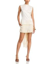 Helmut Lang - Silk Scarf Drape Top - Lyst