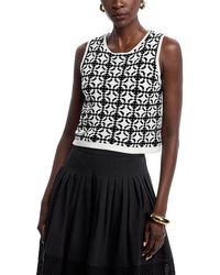 AREA STARS - Cropped Patterned Top - Lyst