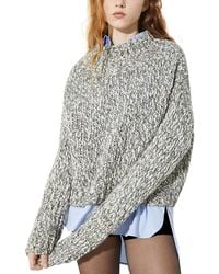 MAX&Co. - Funnel Neck Wool Blend Sweater - Lyst