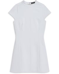 Theory - High Neck Raglan Sleeve Mini Dress - Lyst