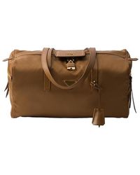 Prada - Large Re-Nylon Top-Handle Bag With Padlock - Lyst