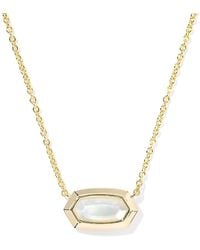 Kendra Scott - Elisa Stone Bezel Pendant Necklace, 16-19 - Lyst