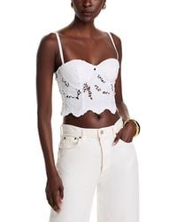 L'Agence - Sonya Lace Bralette Corset Top - Lyst