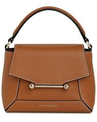Strathberry - Mosaic Nano Leather Top Handle Bag - Lyst