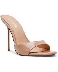 Steve Madden - Davina Faux Patent Leather High Heel Sandals - Lyst