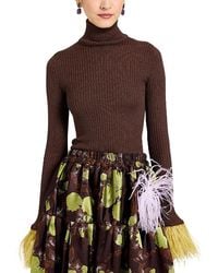 La DoubleJ - High Kick Top (With Feathers) - Lyst