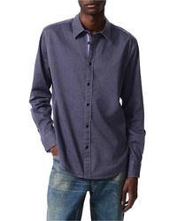 Rag & Bone - Tomlin Stretch Dobby Button Front Shirt - Lyst