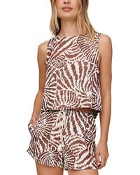 Bella Dahl - Sleeveless Boat Neck Split Back Top - Lyst
