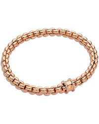 Fope - 18K Eka Diamond Rondelle Flex'It Bracelet - Lyst