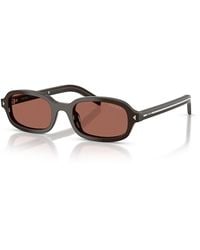 Prada - Pr Oval Sunglasses, 52Mm - Lyst