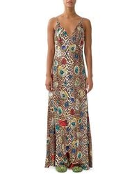 CAMILLA - Silk Maxi Slip Dress - Lyst