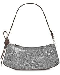 Kate Spade - Loop Metallic Dot Suede Pochette Bag - Lyst