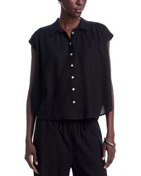 SINGLE THREAD - Short Sleeved Button Front Camp Shirt - Lyst