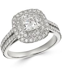 Bloomingdale's Cushion - Cut Certified Diamond Engagement Ring In 18k White Gold