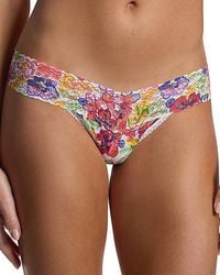 Hanky Panky - Printed Signature Lace Low Rise Thong - Lyst
