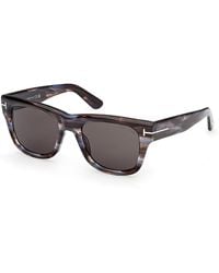 Tom Ford - Finn Rectangular Sunglasses, 53Mm - Lyst