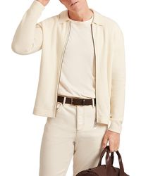 Ted Baker - Fenrys Waffle Stitch Zip Sweater Jacket - Lyst