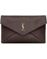 Saint Laurent - Cassandre Large Envelope Pouch - Lyst