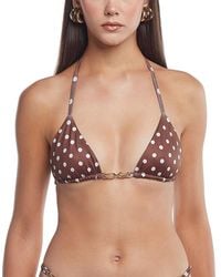 CAPITTANA - Eve Polka Dot Bikini Top - Lyst