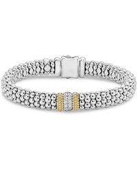 Lagos - 18K & Sterling Diamond Lux Single Station Bracelet, 9Mm - Lyst