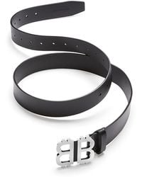 Balenciaga - Crypto Bb 35 Leather Belt - Lyst